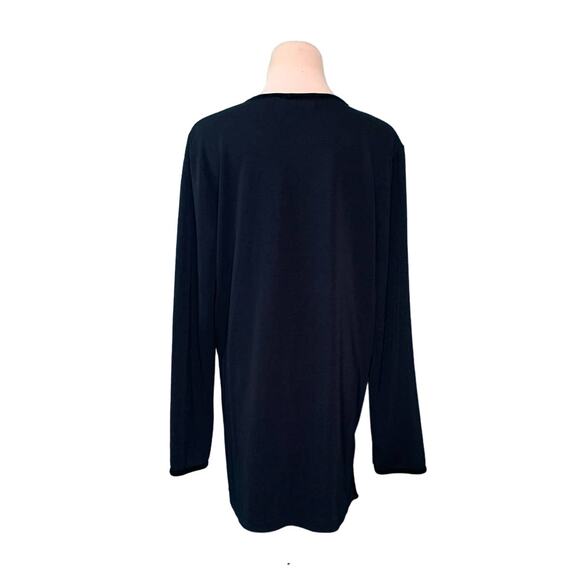 Liz Claiborne long sleeves v neck blouse size M - Picture 2 of 8
